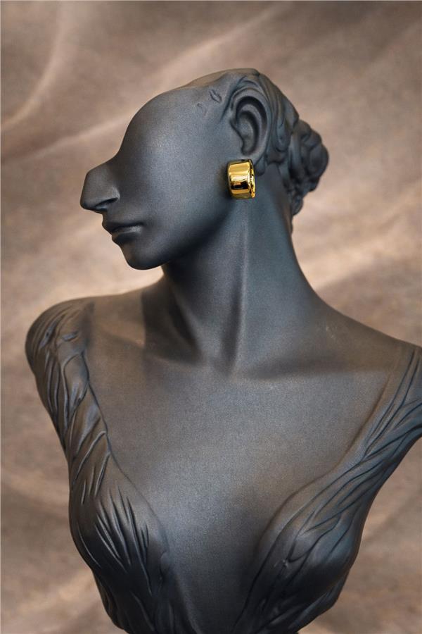 Aster Kararmaz Gold Kalın Halka